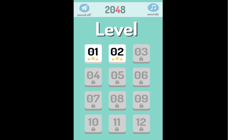 2048 Level 12